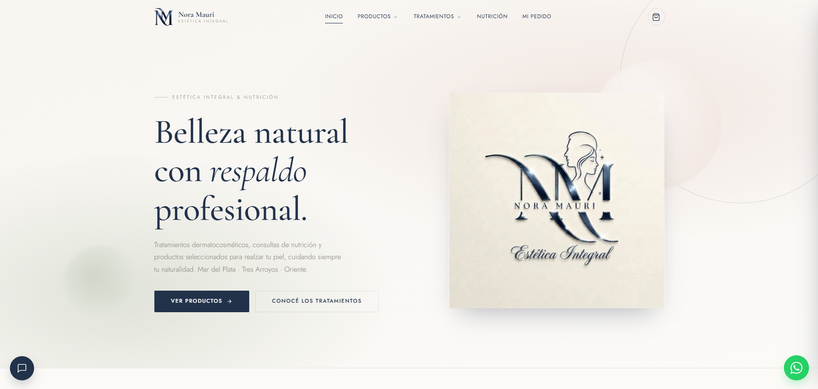 Nora Mauri - E-commerce de estética multi-sede